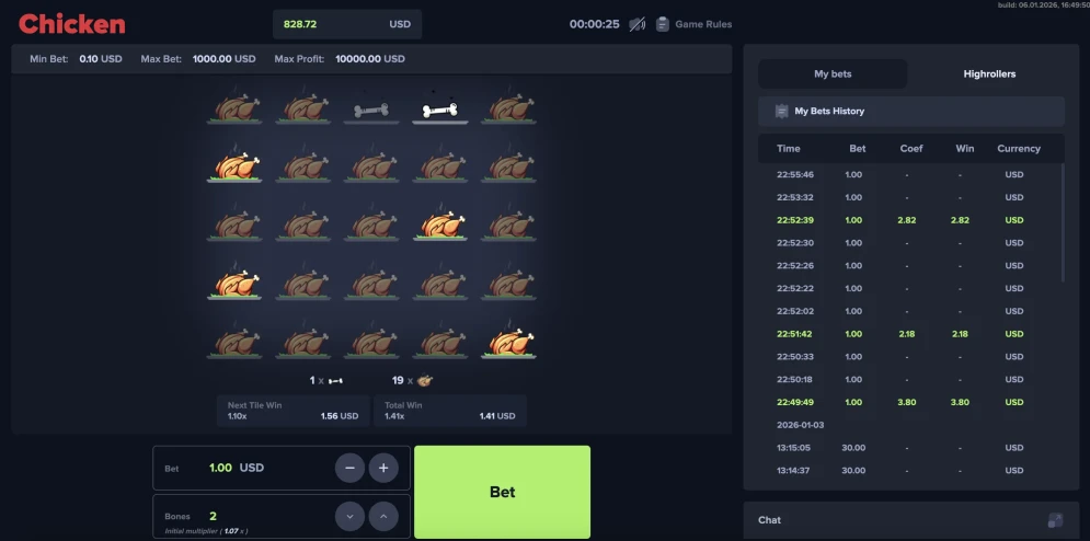 MyStake Chicken Game