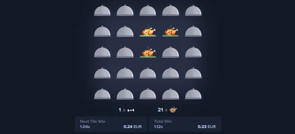 MyStake Chicken gameplay